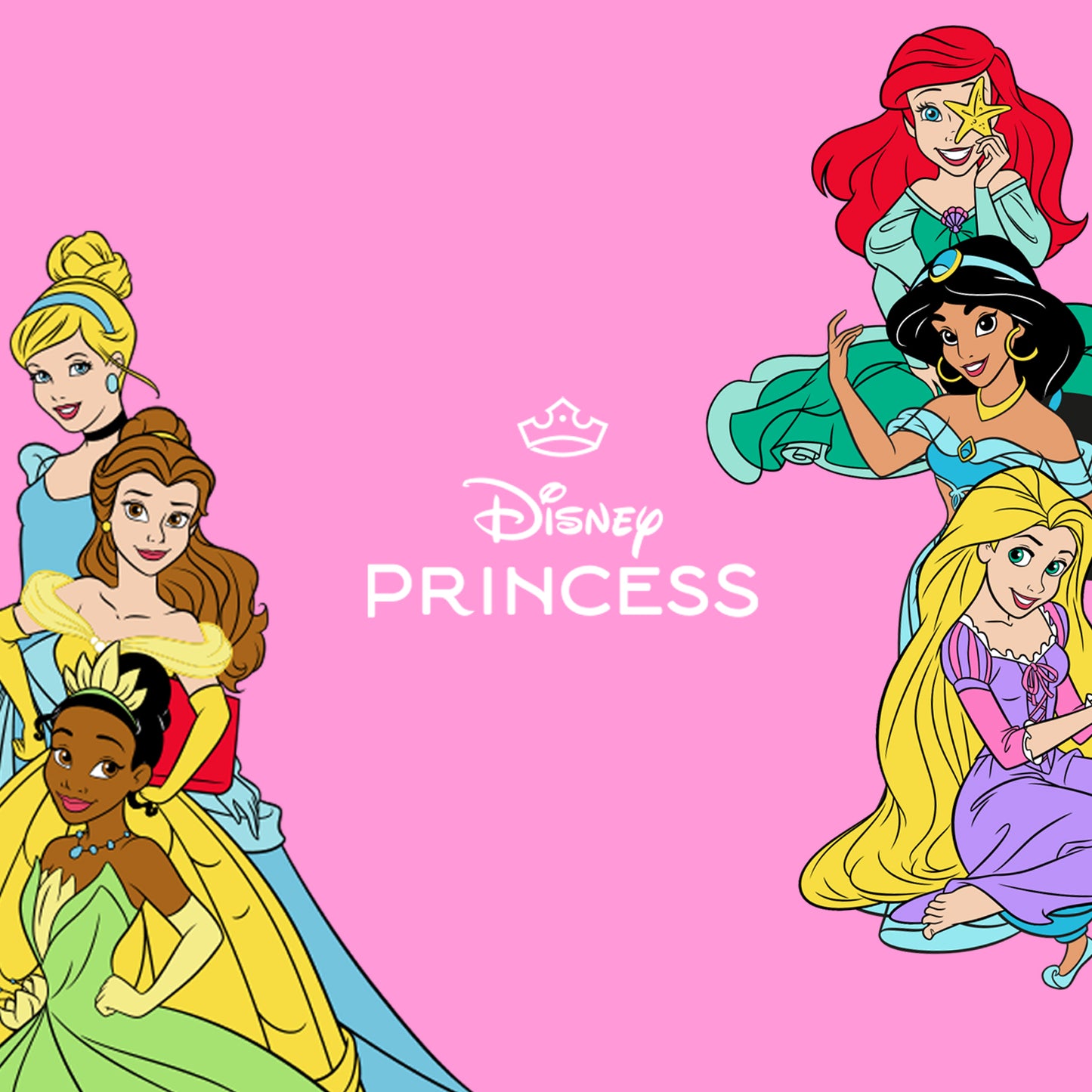 Colorful Disney Princess socks for kids featuring princess character graphics and playful frill details.