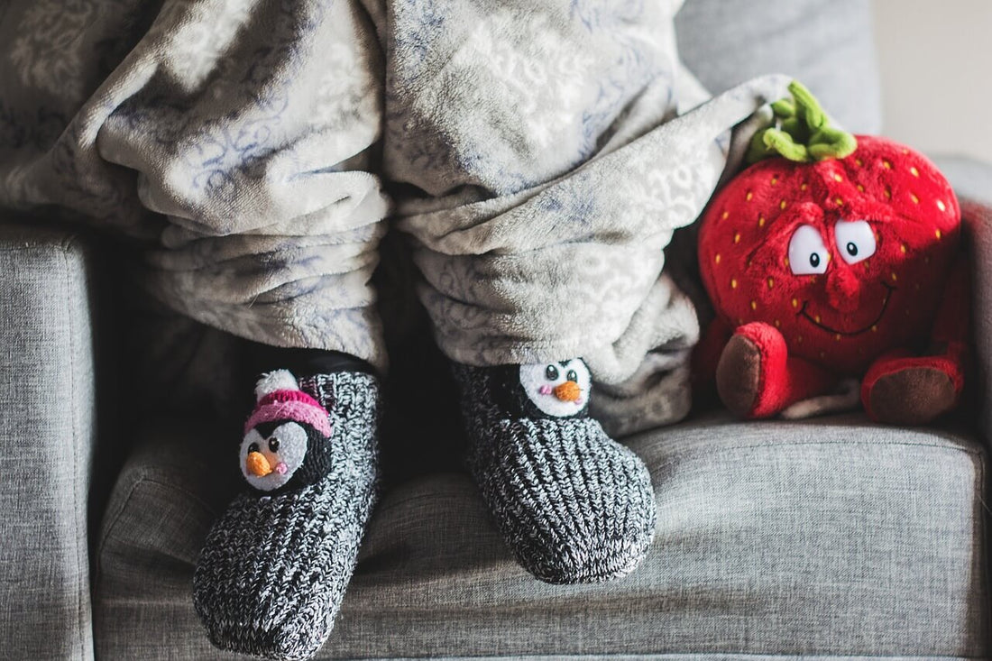 Kids Wear Socks During Winter