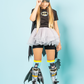 Colorful Batman socks for kids featuring attached bat wings and comic-inspired superhero design.