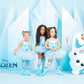Colorful Disney Frozen Elsa socks for kids and adults with playful snowflake and gem details.