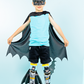 DC Comics Batman socks with bold superhero colors, Batman emblem, and fun 3D details.