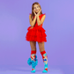 Ariel character knee-high socks with colorful Disney princess ocean-inspired design