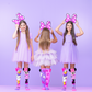 Disney Mickey and Friends Minnie and Daisy socks featuring fun cartoon graphics and colorful design.