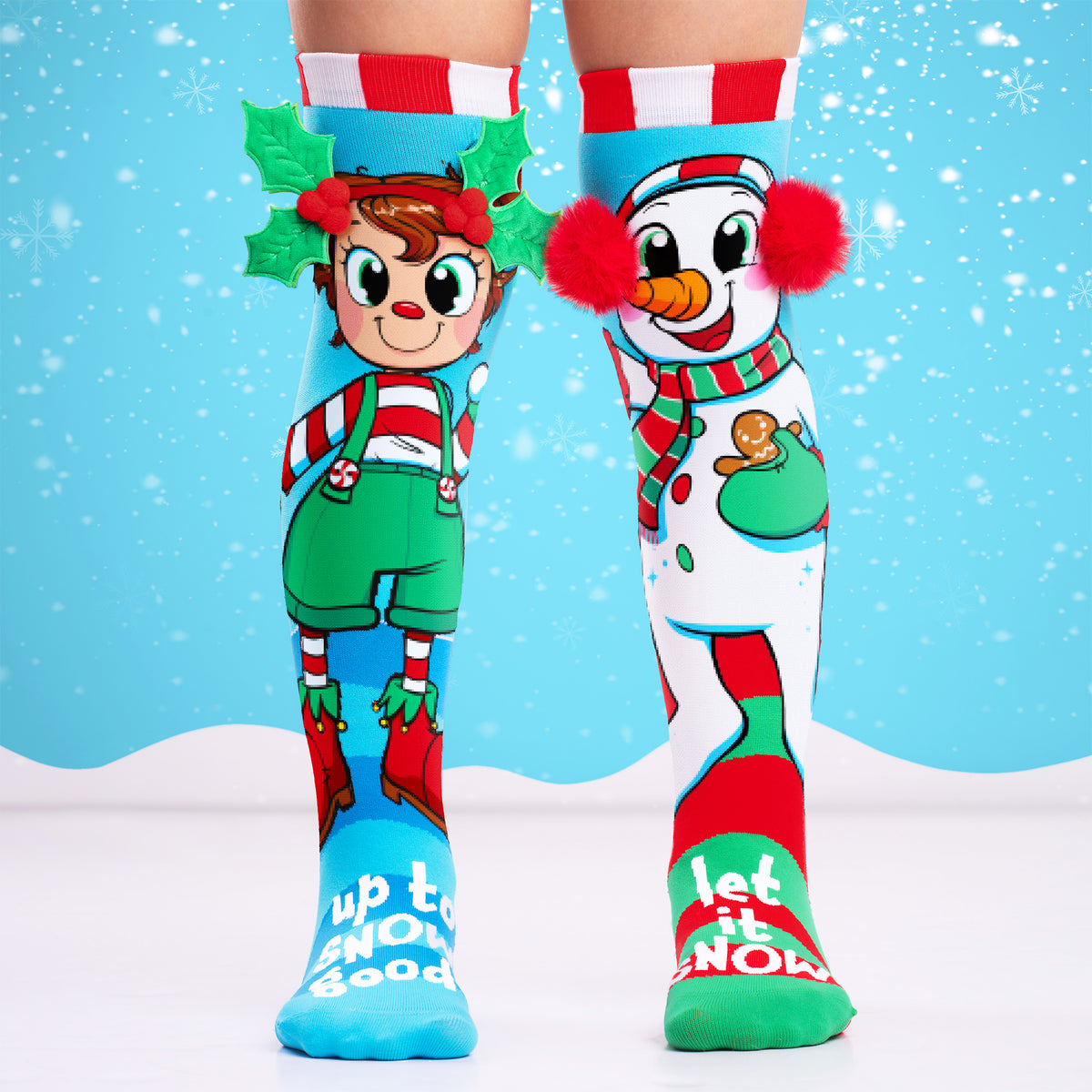 ELFIE & SNOWMAN SOCKS
