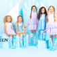 Frozen Wonderland Elsa socks with shiny ice gems and sparkly winter-themed design.