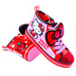 Cute Hello Kitty high top sneakers with oversized glitter bow