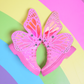 GLITTER BUTTERFLY SHOES - PINK