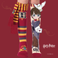 Harry Potter knee high socks featuring Hedwig, Gryffindor colors, and a 3D Hogwarts acceptance letter.