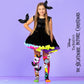 Jack Skellington Halloween character socks with bold black and white design and spooky details.