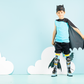 Kids Batman character socks featuring playful superhero graphics and 3D bat wing details.