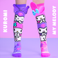 Cute novelty socks with 3D plush bows and character themed details