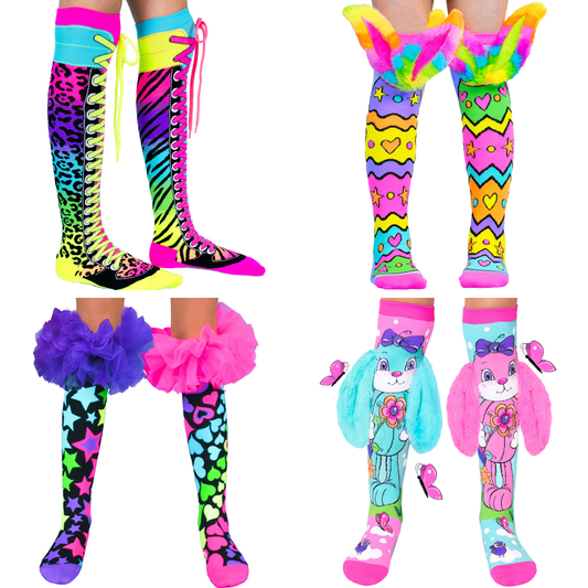 MADMIA MAGIC SOCKS PACK - MADMIA Laces, Hop Hop Bunny, Starry Heart and Buttercream Bunny socks