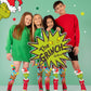 Max Christmas socks featuring the Grinch’s dog with colorful antlers and playful festive design.