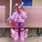 GLITTER BUTTERFLY SHOES - PINK