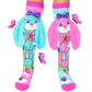 Hunny Bunny knee high socks featuring pastel colors and soft plush bunny ears.