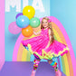 Colorful pink MADMIA Wonderland Dress with fluffy tulle and whimsical styling, perfect for birthdays and special occasions.